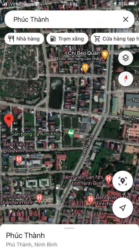 Bán Đất nhà vườn Phường Phúc Thành 183 nam thành cạnh nhà hàng Mai Trang 2 DT 204m2 + 12m mặt