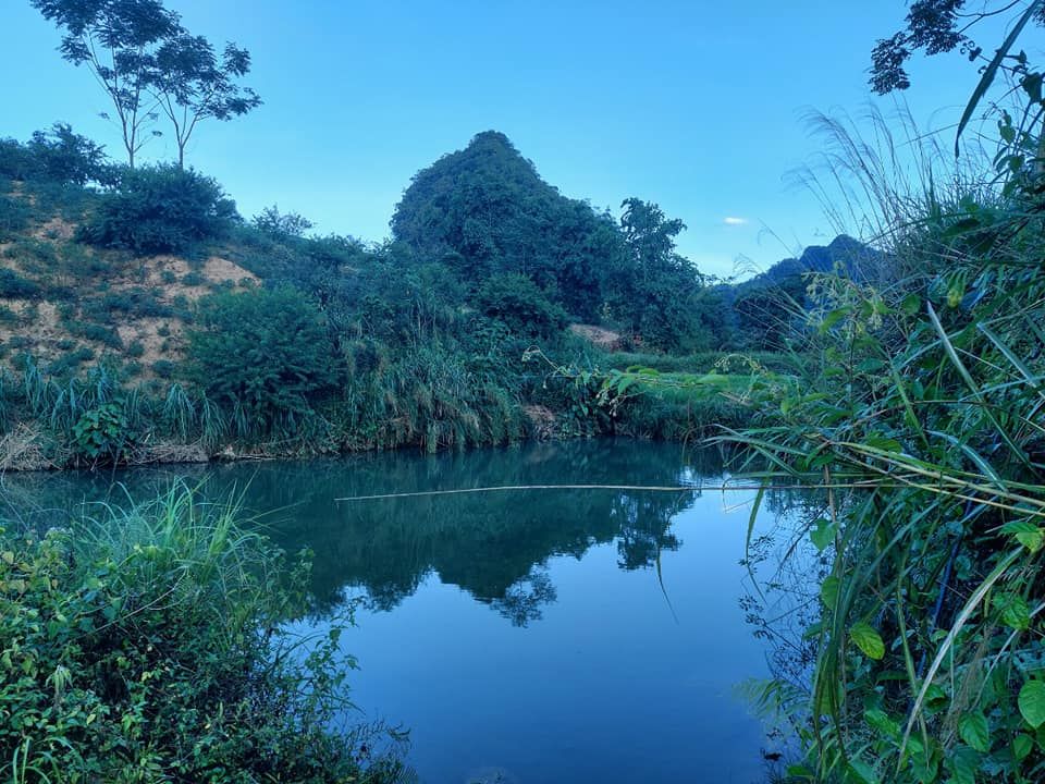 lô đất rộng 3 ha, xung quanh là ao hồ, trên là núi rừng già, có nước quanh năm,Tân Lập Mộc Châu