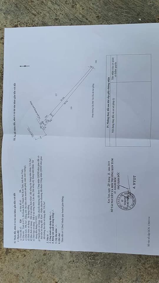 Bán Đất thôn 5 xã Đoàn Kết, đầu cầu Đăk Tía. Diện tích 6 × 100m tóp hậu thổ cư 82m2