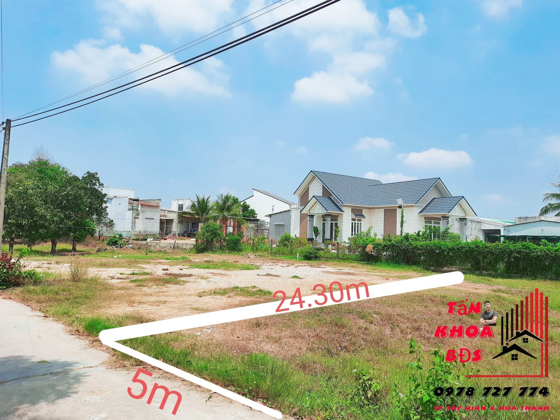 Bán đất Bình Minh Thành Phố Tây Ninh Tài chính phù hợp cho vợ chồng ra riêng 5 x 24 tc 100%