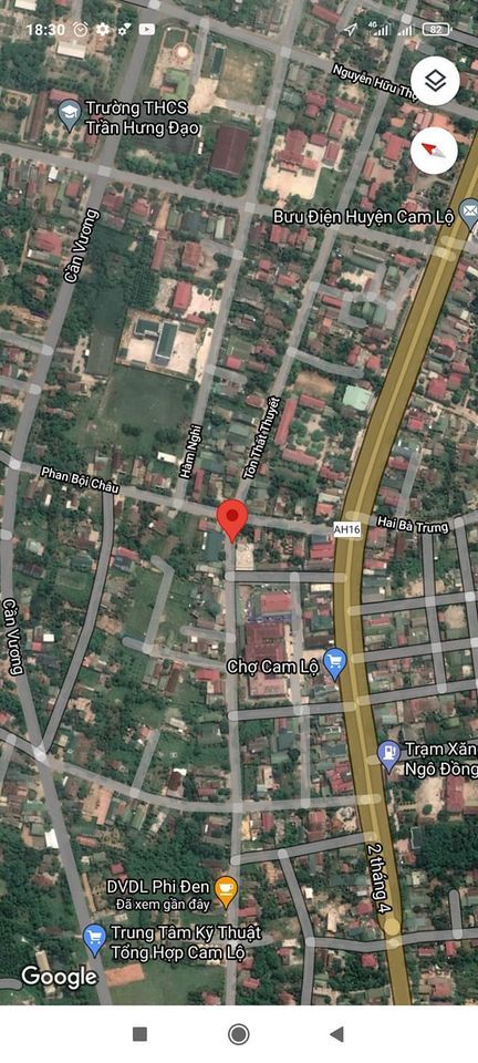 SIÊU PHẨM. SIÊU PHẨM 2 LÔ LIỀN KỀ TT CAM LỘ MẶT TIỀN TÔN THẤT THUYẾT diện tích 8x18m