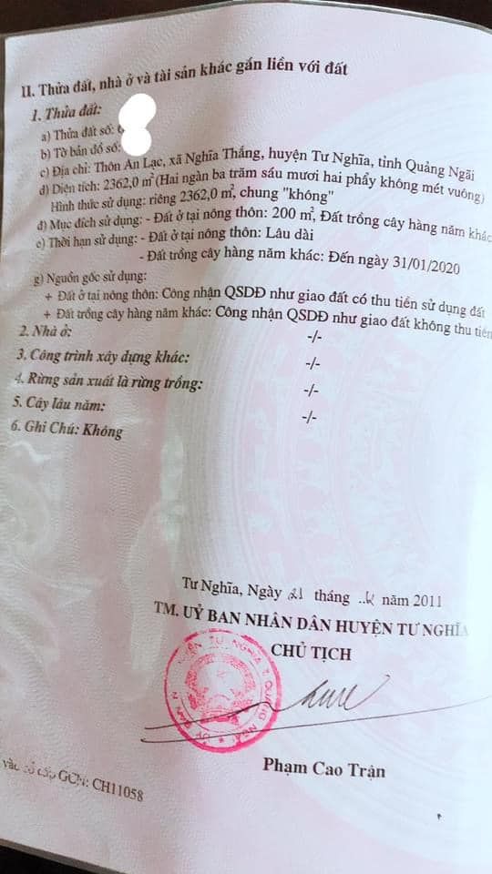 Cc cần bán vườn nghĩa thắng Tổng dt 12 sào Đường oto Khu dân cư đông đúc Đất màu mỡ phì nhiêu thích