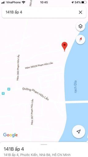 Cho thuê đất đường Phạm Hữu Lầu hẻm 360/10 xã Phước Kiển, H. Nhà Bè