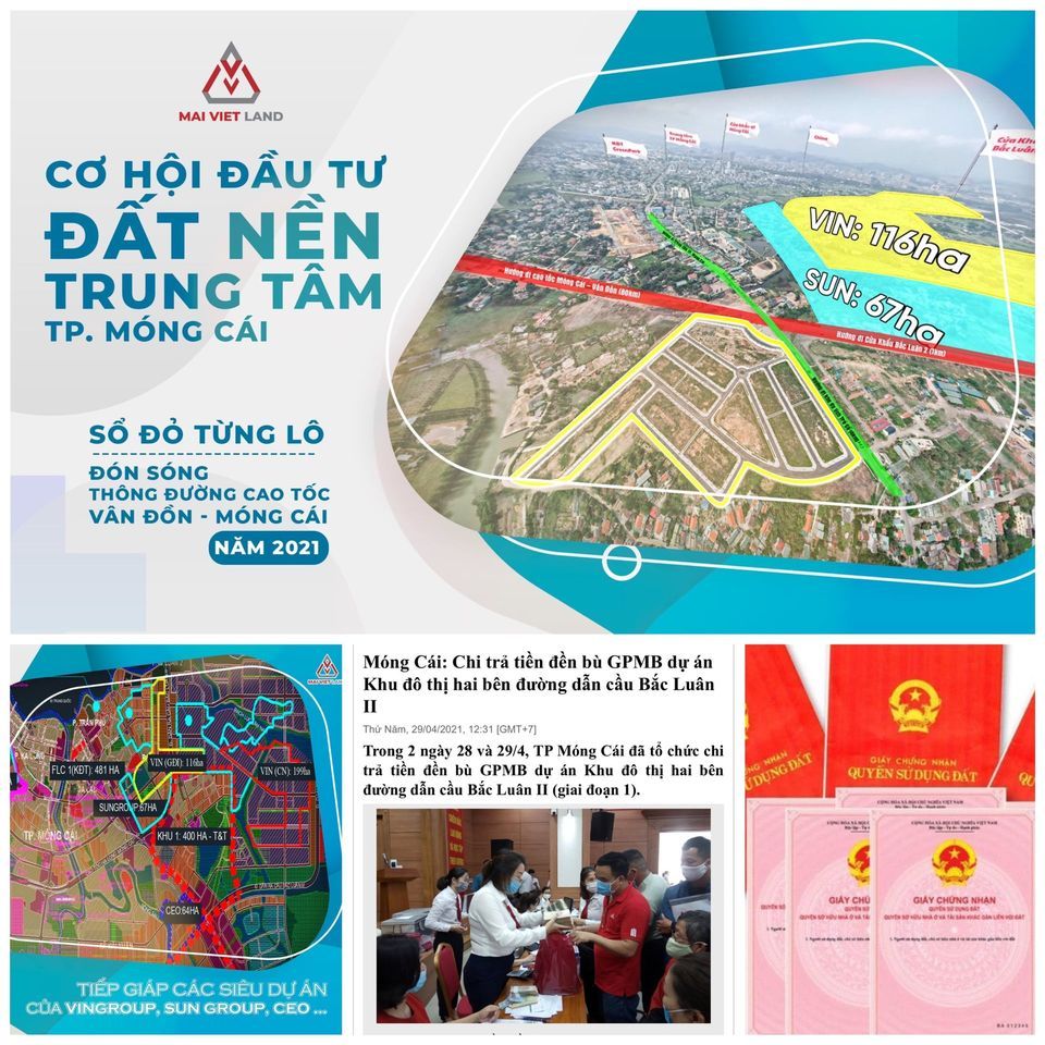 ĐẤT NỀN SỔ HỒNG LUÔN ĐƯỢC SĂN LÙNG ĐẦU TIÊN. nút giao cao tốc Vân Đồn Móng Cái