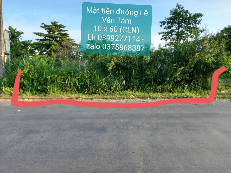 Cần bán thửa đất mặt tiền đường Lê Văn Tám, cách Tuyến số 1 tầm 30m cách Cầu Ô Xây tầm 30m