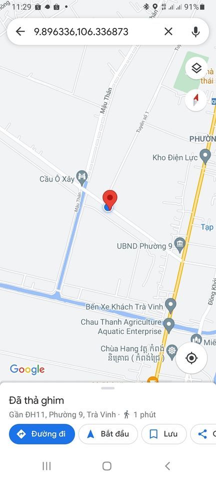 Cần bán thửa đất mặt tiền đường Lê Văn Tám, cách Tuyến số 1 tầm 30m cách Cầu Ô Xây tầm 30m