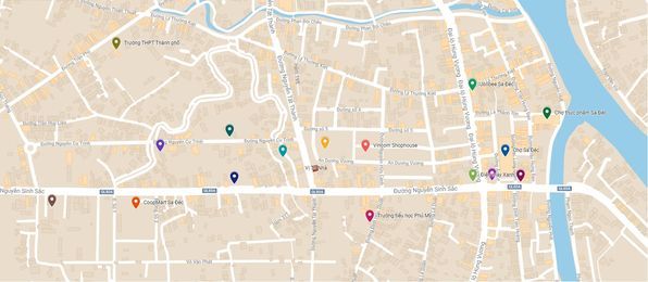 BÁN ĐẤT (NHÀ 2 CĂN) MẶT TIỀN ĐƯỜNG NGUYỄN TẤT THÀNH, PHƯỜNG 1, TP.SA ĐÉC. (94.3M2) Đất chính chủ