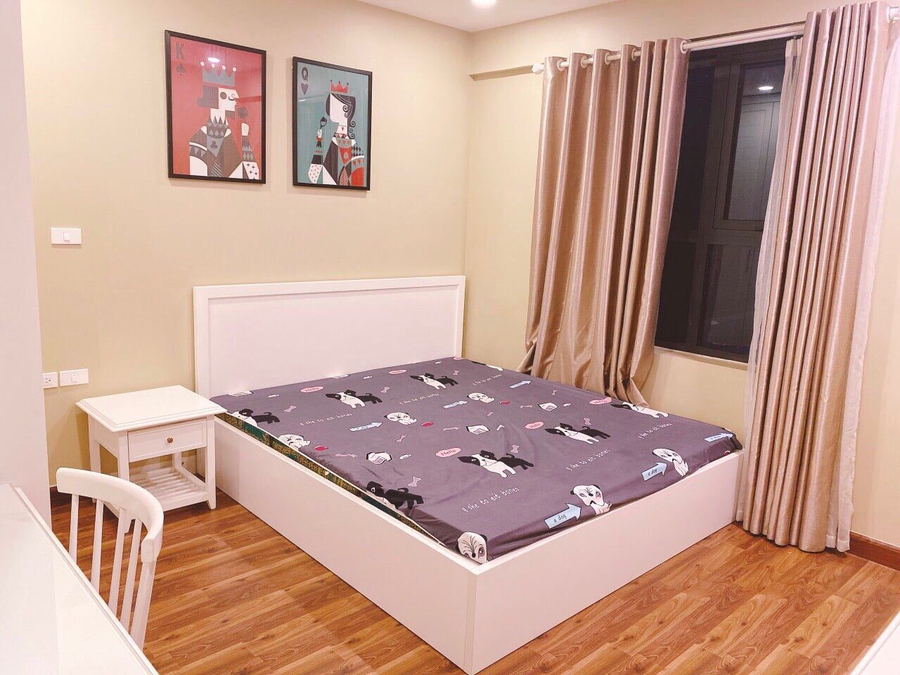 GOLMARK EM LẠI RA CĂN HỘ cho thuê tiểu học 2 phòng ngủ 2 vệ sinh 1 khách full đồ