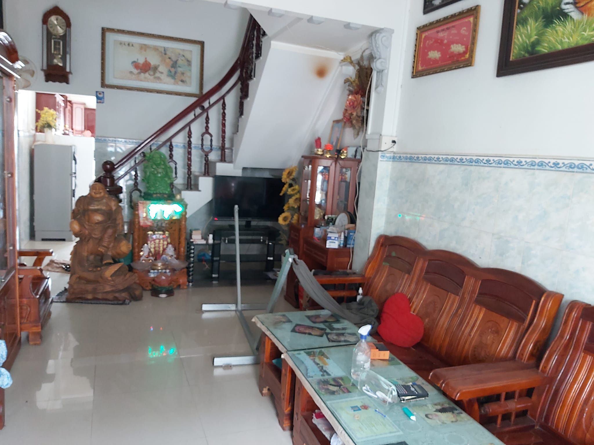 Cần ra nhà 3 tấm 2 mặt tiền nhà đã hoàn công đường Hồ Thị Kỷ P5 Diện tích 3,42x10,20