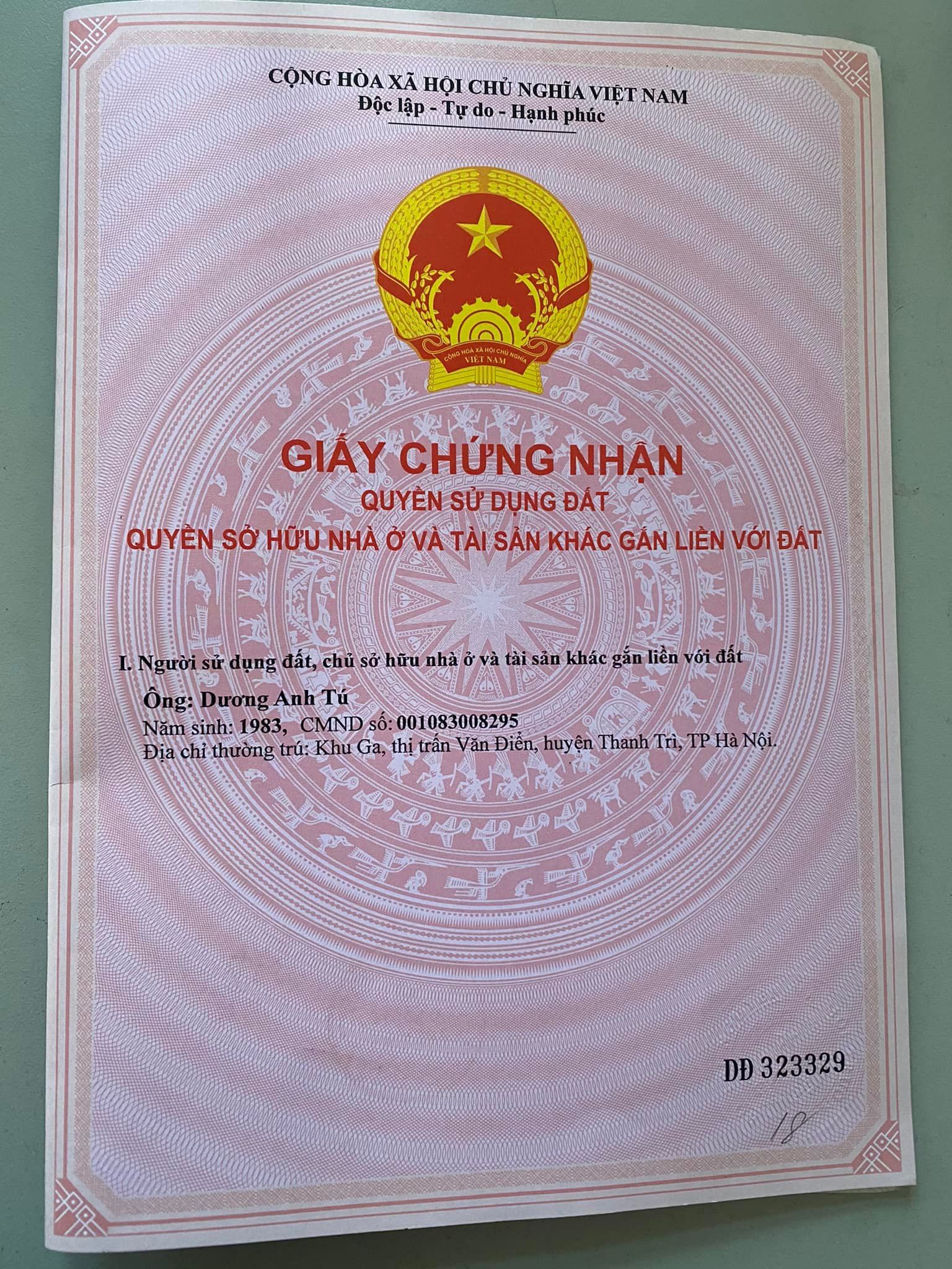 Bán đất Chương Dương Thường Tín Diện tích 170m mặt tiền 11,55m nở hậu đường trước mặt 12m