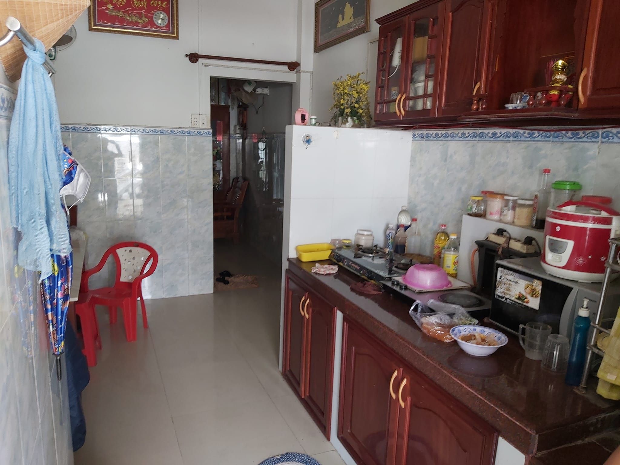 Cần ra nhà 3 tấm 2 mặt tiền nhà đã hoàn công đường Hồ Thị Kỷ P5 Diện tích 3,42x10,20