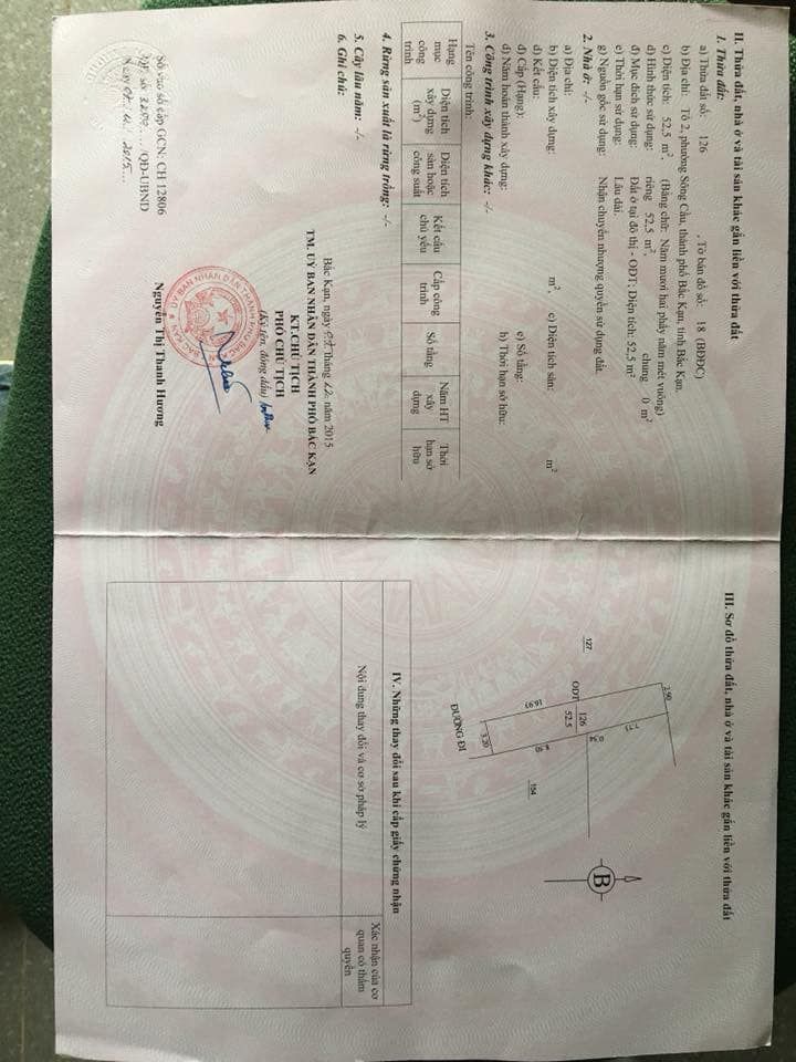 Bán nhà giữa Trung tâm TP. Bắc Kạn tại đường Võ Nguyên Giáp, tổ 2, P. Sông Cầu, Thành phố Bắc Kạn.