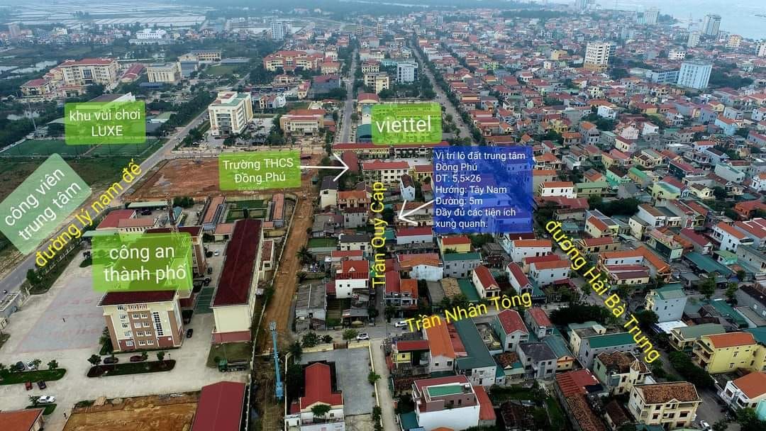 Bán Đất trung tâm đồng phú tổng diện tích 151,1m2, đất xây dựng 100m2. giá 2x tỷ