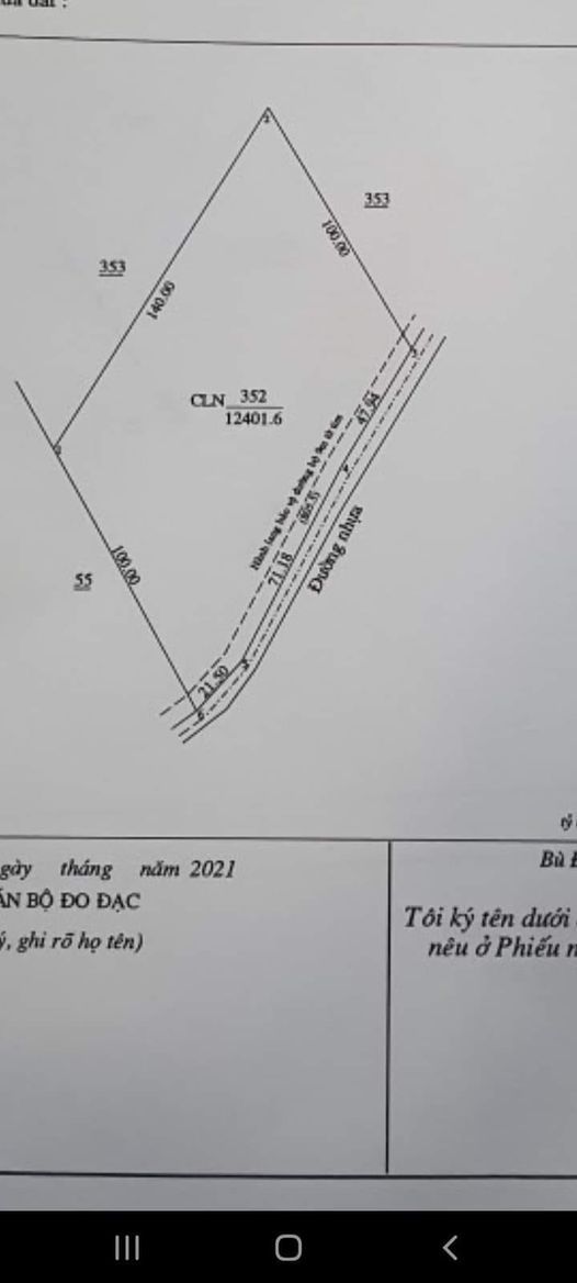 Chủ gởi bán lô đất tân hòa tân tiến Cách dt chưa tới 2km 140m mt đường nhựa ,đã dki 500tc 42tr/m