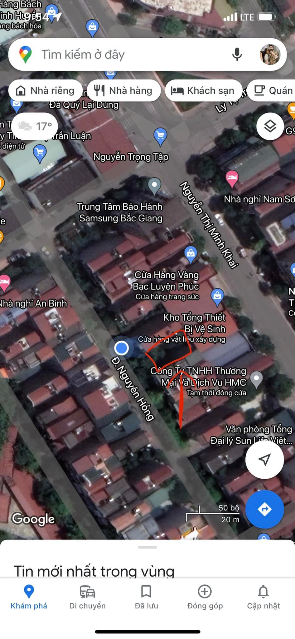 E có lô đất Đường Nguyên Hồng, P. Ngô Quyền Cần Bán Gần trường THPT Thái Thuận Đường rộng đẹp