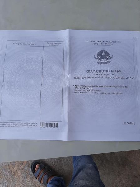 Vì kẹt tiền làm ăn nên tôi cần bán nhanh lô đất thổ mt lộ lớn ngay chợ thái hiệp