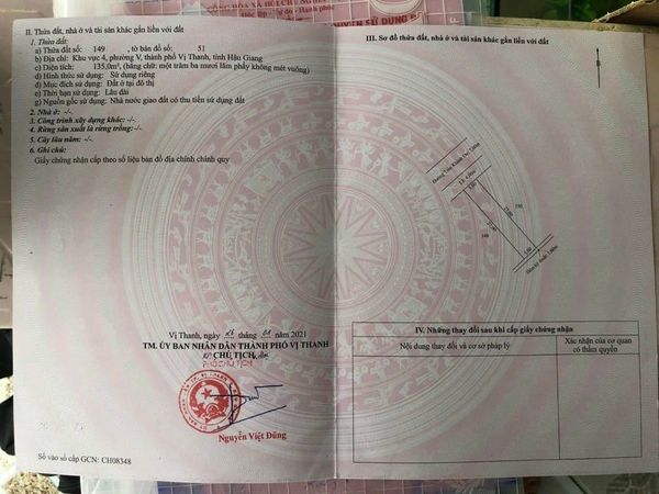 BÁN NỀN DIỆN TÍCH RỘNG TẠI KDC PHƯỜNG 5, VỊ THANH, HG Ngay trung tâm hành chính tỉnh Hậu Giang