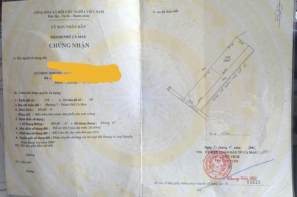 Cần chuyển nhượng lại nhà và đất mới cất hơn 3 năm nhà bao mới, nội thất sang trọng khóm 7, p7 CM