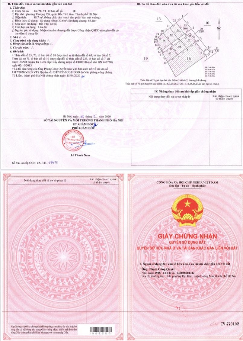 BÁN NHÀ 3 TẦNG 1 TỶ 450TR - Ô TÔ ĐỖ CỬA - HOT NHẤT QUẬN BẮC TỪ LIÊM