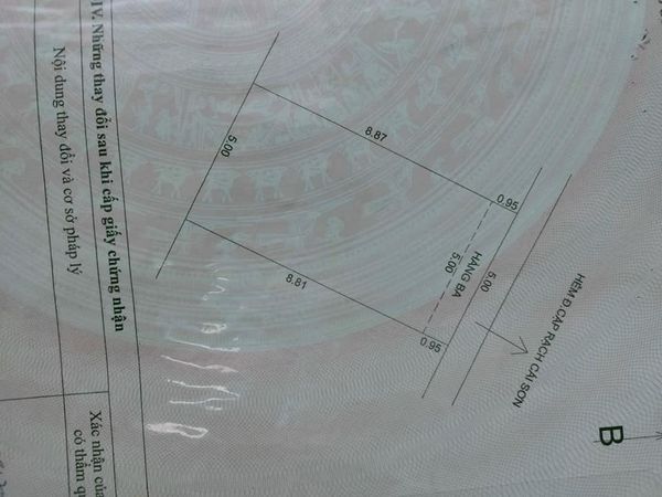 Nhà 1 trệt 1 lầu gỗ gần Lý Thái Tổ nối dài 50m, Mỹ Phước. Hẻm cặp rạch Cái Sơn