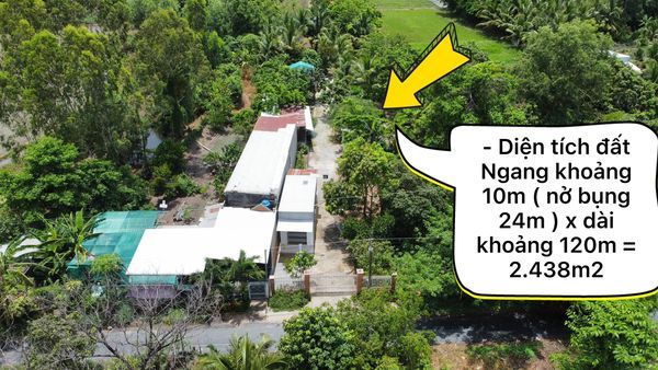 Cần bán 2 công 4 đất có sẵn nhà cấp 4 + Vườn Ao Chuồng mặt tiền Đ. Kênh 1, phường Vĩnh Mỹ Châu Đốc