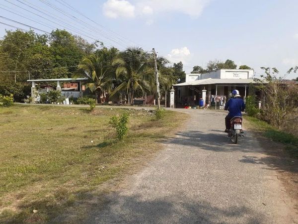 đất mặt tiền nhựa, đường thông, sổ sẵn, Cách chợ, trường học chỉ 500m Phước tây, Phước Thạnh Gò Dầu