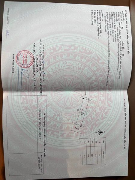 Cần tiền bán lô đất địa chỉ Ngõ 1 Lý Tự Trọng - Ngô Quyền - Thành Phố VY - VP