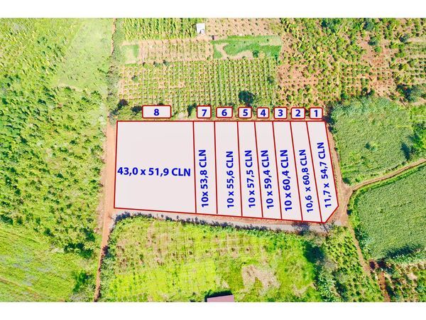 Lên lốc 8 lô diện tích từ 500m2 - 2000m2 giá chỉ chưa tới 9xtr/ lô Thành phố thứ 2 trong tương lai