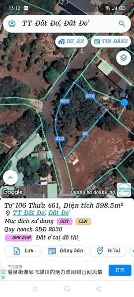 Bán Lô Đất Mặt Tiền Đường Nhựa (43,9m) Nguyễn Thị Định,TT Đất Đỏ TP Bà Rịa Vũng Tàu