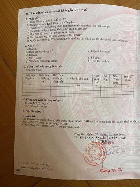 BÁN NHÀ CẤP 4 HẺM 820 BÌNH GIÃ P10.TP VŨNG TÀU .