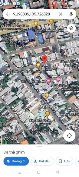 Bán nhà 1 trệt 1 lầu đường Châu Văn Đặng gần chợ P1 TP Bạc Liêu