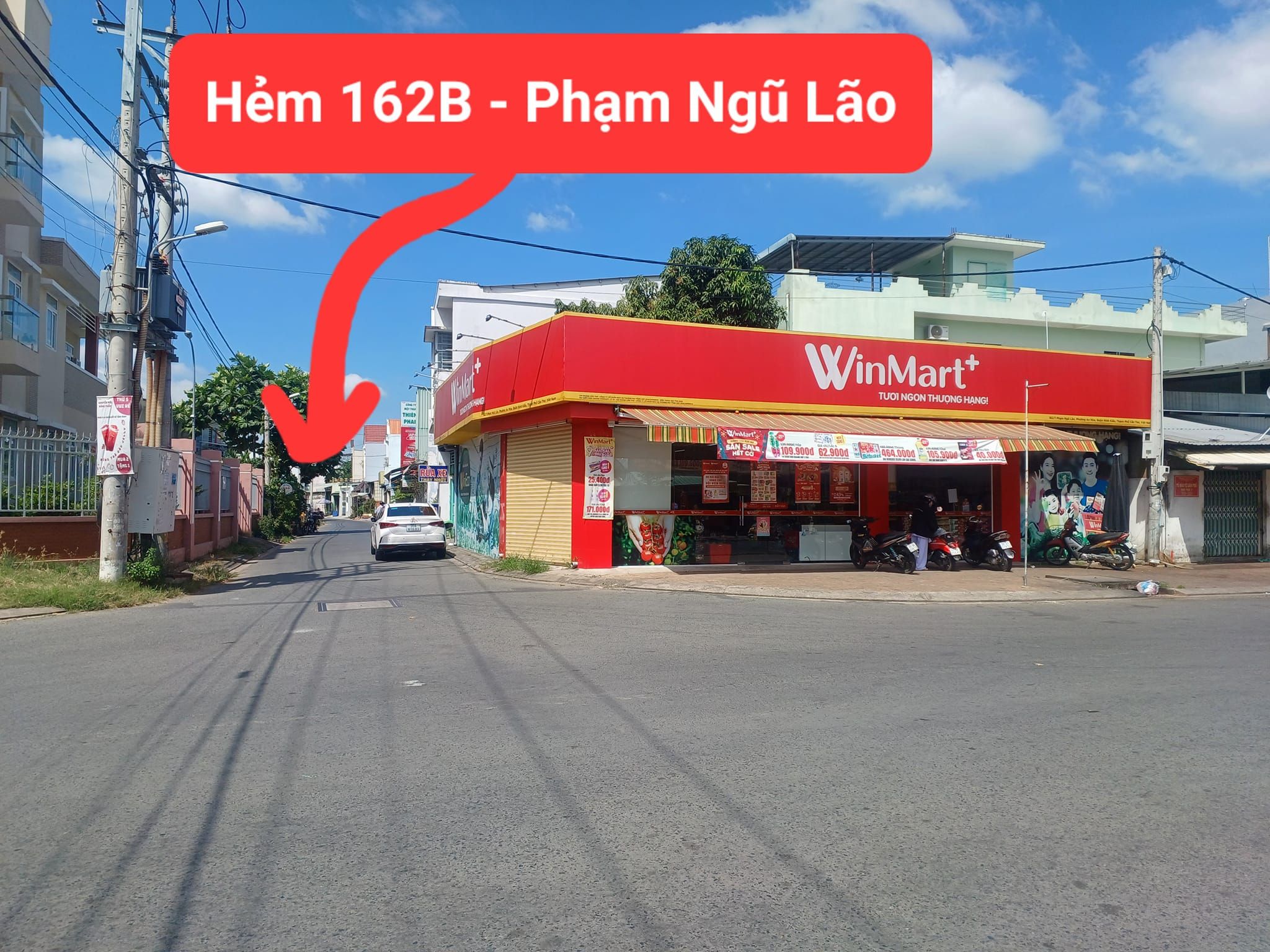 BÁN NỀN TẶNG CĂN NHÀ CẤP 𝟒 CŨ - SỔ HOÀN CÔNG - HẺM 𝟏𝟔𝟐B ĐƯỜNG PHẠM NGŨ LÃO - P. AN HÒA