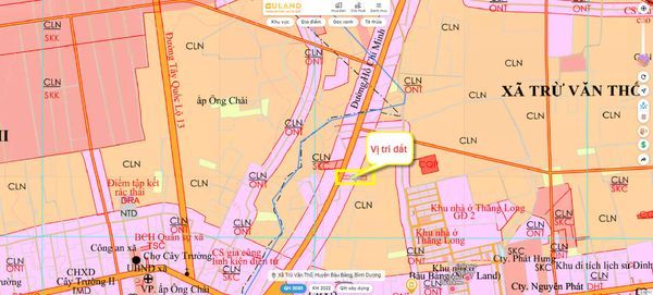 Cần bán đất mặt tiền đường Hồ Chí Minh, Trừ Văn Thố, Bàu Bàng, Bình Dương
