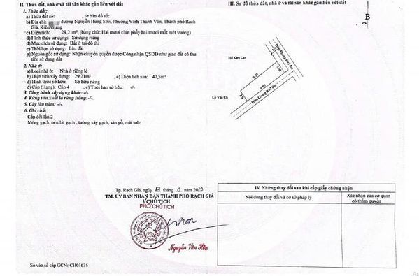 Bán nhà 1 trệt 1 gác gỗ , gốc 2 mặc tiền hẻm Nguyễn Hùng Sơn _ phường vĩnh thanh vân_ TP rạch Giá