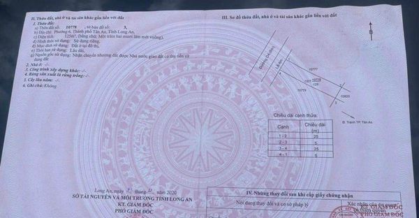 Chính chủ gửi bán lô đất thổ cư đường D4 KDC Idico2, phường 6, tp Tân An, Long An