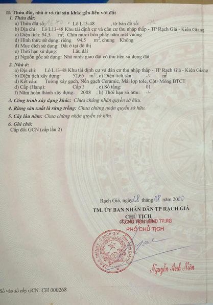 Bán nhà có 2p ngủ, 1p khách, 1 bếp, 1 toilet. Khu ở an ninh- sạch sẽ, giao thông tiện lợi.