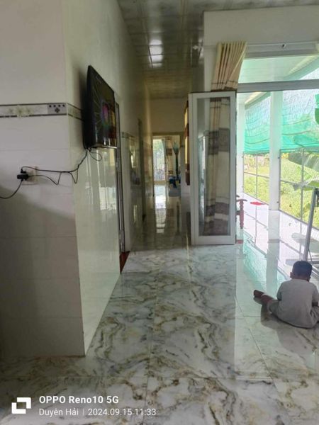 Em cần sang nhượng nhà đất mới xây 1.5 năm. 7×34m nhà cao hơn lộ nhựa 1m Long Hữu Duyên Hải