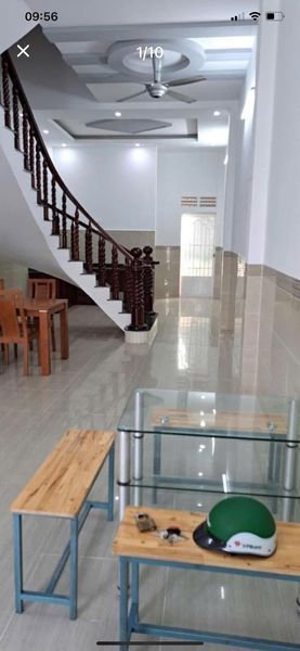 Cho thuê nhà 1 trệt 1 lầu mới leng keng gần cư xá Phúc Hải,p Tân Phong.