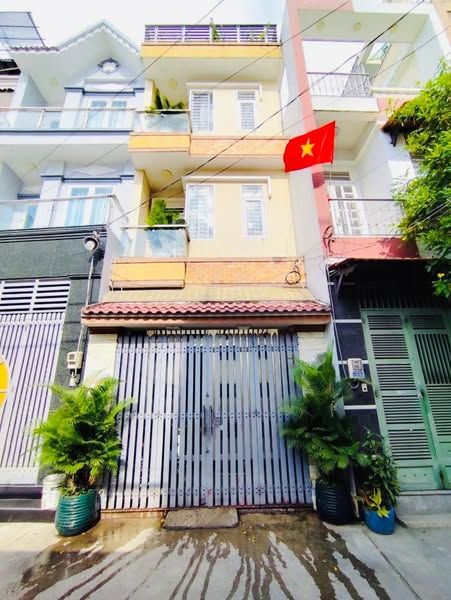 Nhà 4 tầng BTCT - Hẻm xe tải thông - 4 x 14,5 - Không lộ giới - Bình Tân - 2 Phút qua Aeon mall
