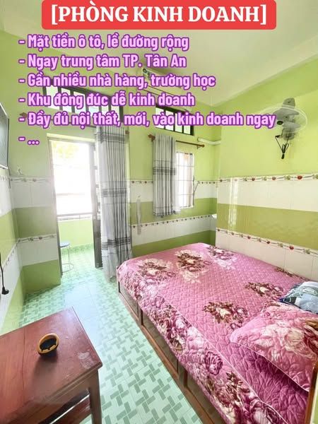 KHÁCH SẠN CHO THUÊ kinh doanh ngay. - Khu vực: Phường 4, TP. Tân An, tỉnh Long An