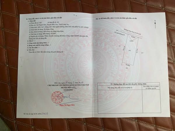 Đất vườn mặt tiền đường đá xanh thông tứ hướng cách đường tỉnh lộ 816 chỉ 400m