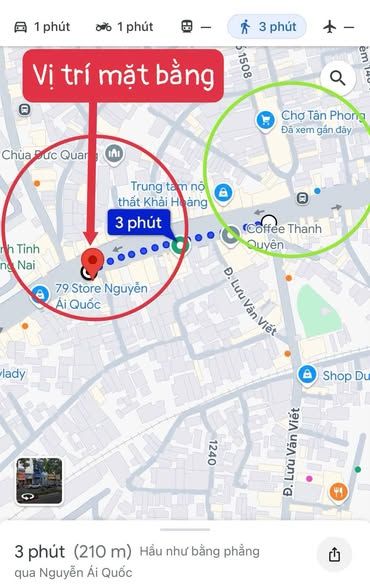 Chính chủ cho thuê nhà mặt tiền Nguyễn Ái Quốc cách chợ Tân Phong 200m.