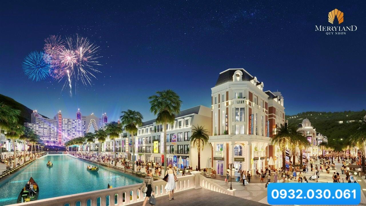 BIZHOUSE THƯƠNG MẠI 15TY/CĂN KINH DOANH 24/7 TẠI MERRY LAND QUY NHƠN 0932030061