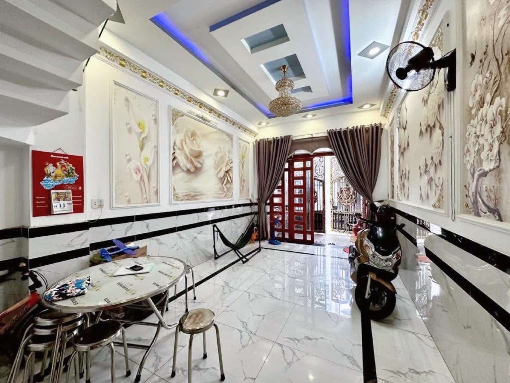 Bán nhà 60m2-4tang Hiệp Thành 45 Q12 ,oto ngủ nhà ,liền THPT Võ Trường Toàn- 5 tỷ nhỉnh 0932030061