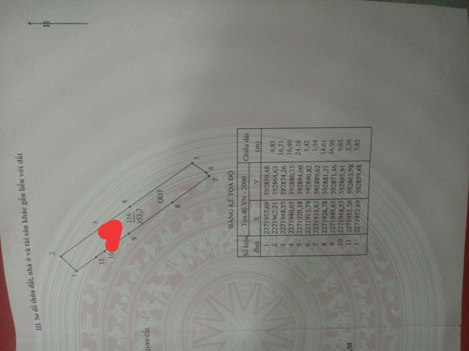 Ông anh cần bán lô đất khu hai pha mới.Mặt tiền 7m, diện tích 354m2. Hướng Đông Nam.Phủ Lý