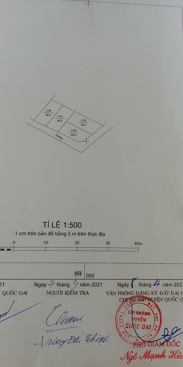 Cần bán nhanh 46,3 m2 đất thổ cư đẹp tại Yên Quán - Tân Phú Quốc Oai, Hà Nội.