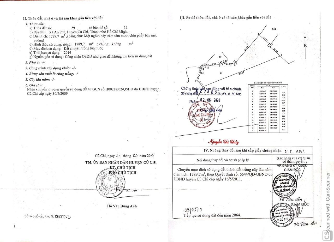 Khu đất 12.375m2 mặt tiền sông Sài Gòn, xã An Phú, huyện Củ Chi