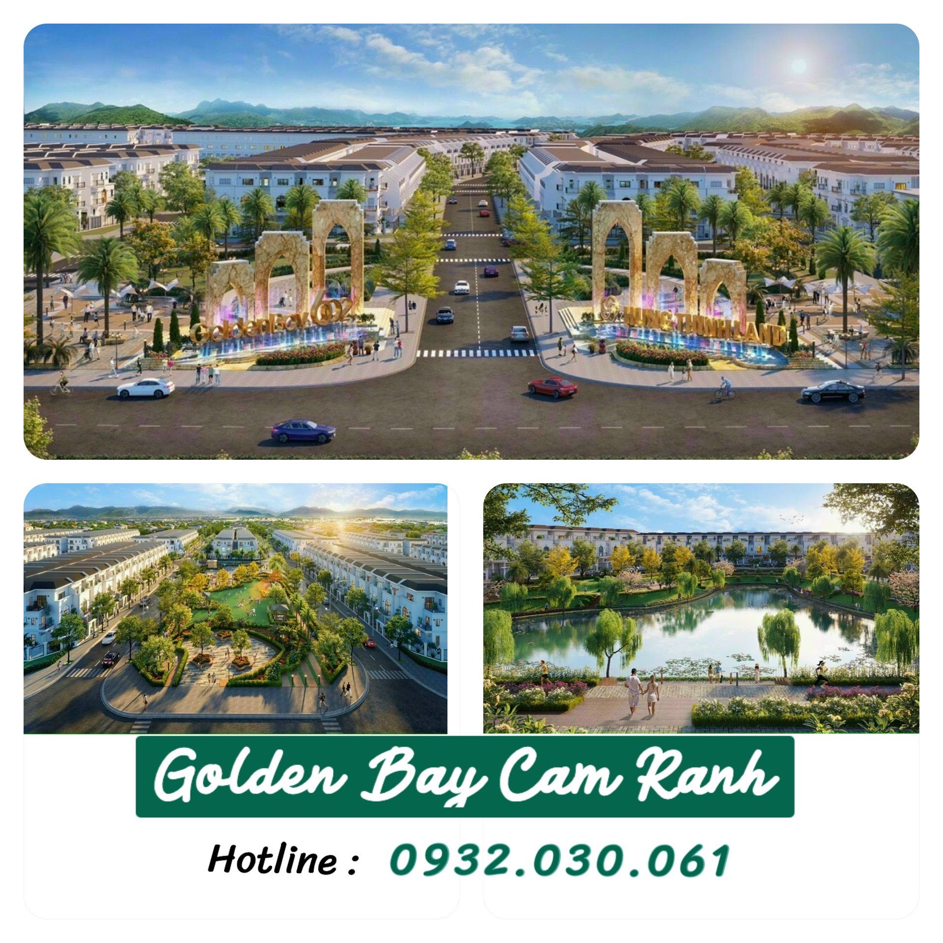 NỀN KHÁCH SẠN GOLDEN BAY 602 MẶT TIỀN NGUYỄN TẤT THÀNH CAM RANH CHỈ 16TY/NỀN 350M2 0932030061