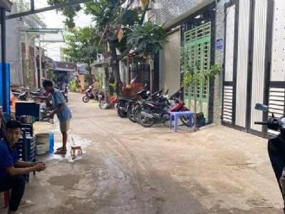 Bán nhà 4x7 môt lầu hai wc tth21 Q12 mặt tiền hẻm 12m kd buôn bán nho le được