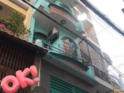 Nhà q10 tô hiến thành cho thuê 3,2x7 trệt 3 lầu. 4pn ,3 tolet.